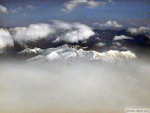 Alps into the cloud photo