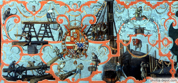Detail arrangement bridge for chair Antwerp Fleming photo