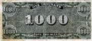 Billet de mille dollars �mis par les conf�d�r�s
