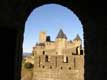 Le Château Comtal de la cité médiévale / France, Languedoc Roussillon, Carcassonne, Chateau Comtal