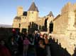 Ch�teau Comtal et remparts restaur�s par Viollet le Duc