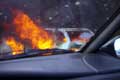 Voiture en flammes